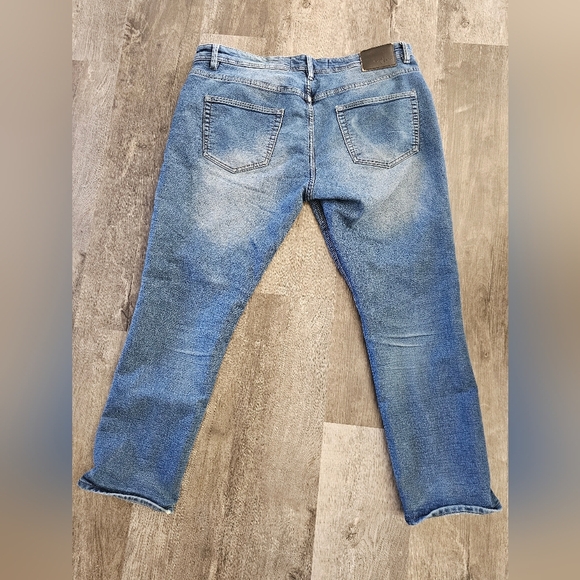 Tailor Vintage Jeans Mens 38X30 Blue Canaan Slim Fit Stretch Denim Comfort Waist - Picture 7 of 9
